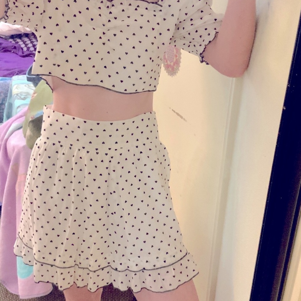Beautiful set Matching skirt and top size M - Picture 8 of 8
